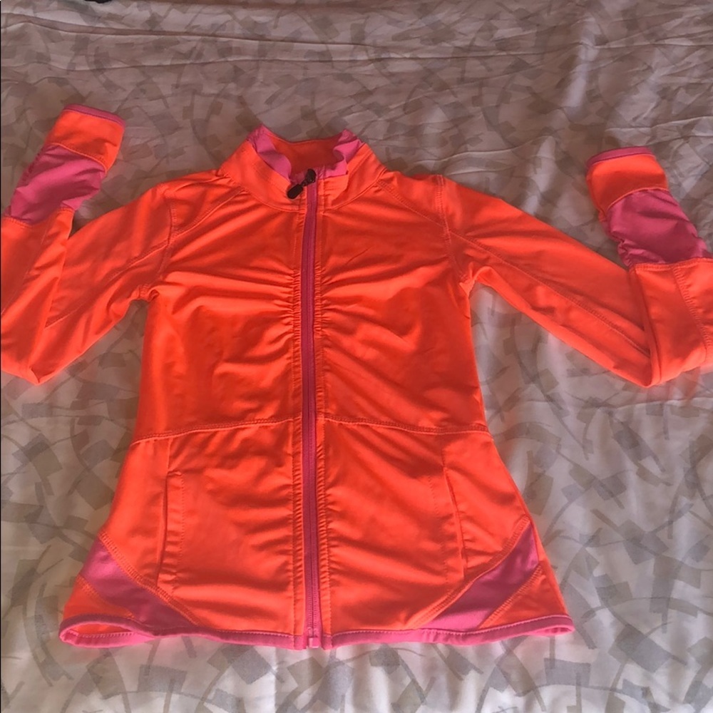 NWOT dry fit neon zip